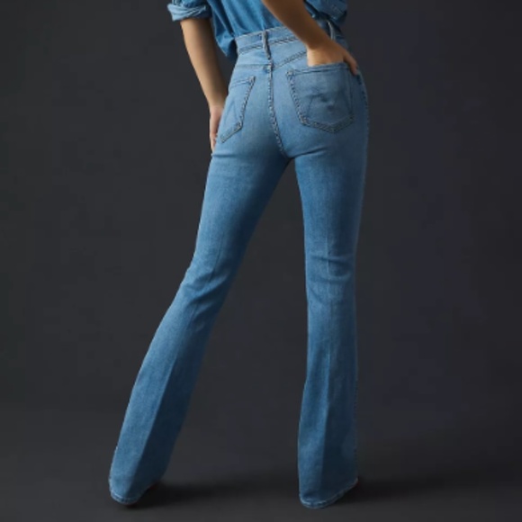 Anthropologie MOTHER The High Waisted Smokin' Double Heel Straight Leg Jeans - Picture 3 of 13